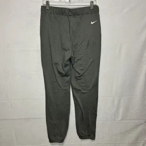 Nike Jogger Pants Gray Dri-Fit Zip Ankle Tapered Athleisure Sz M (30x28.5) thumbnail 4