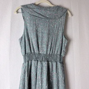 Floral‎ Mini Dress Women Small Sage Green Sundress Prairie Fairy Babydoll Gilli thumbnail 3