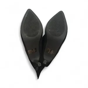 Cape Robbin Black Pom-Pom Knee-High Stiletto Boots 8.5 thumbnail 6