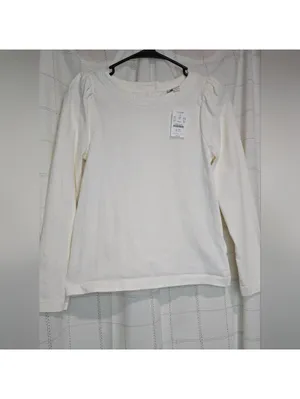 J Crew Puff-sleeve button-back top thumbnail 2