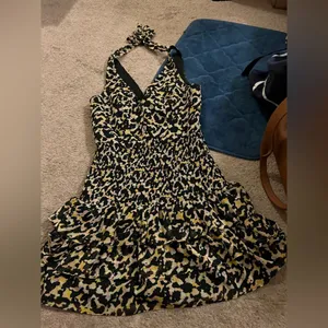 Amanda uprichard zita leopard print mini dress M thumbnail 12