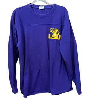 Pressbox LSU Womens Boxercraft Style Long Sleeve Top XL Louisiana Tigers thumbnail 1
