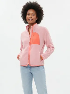Aeropostale Sport Pink Polar Fleece Full Zip Jacket Large thumbnail 10