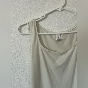 Lululemon Wundermost Nulu Square-Neck Sleeveless Bodysuit in bone sz M nwt thumbnail 9