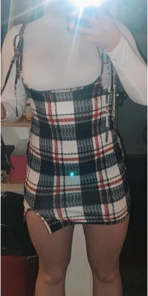 Amazon NWOT Plaid Cami Mini Dress thumbnail 4