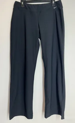 Nike Low-Rise Women’s Workout Pants 224172‎ Large (12-14) Black Yoga Running NWT thumbnail 1
