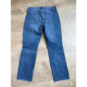 EUC J CREW Jeans Women Slim Straight Full-Length Demi-Boot Raw Hem Cotton SZ 6P thumbnail 2