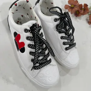 Disney White and Black Kids Sneakers thumbnail 3