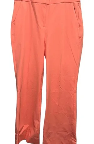 J.Crew Hayden Pants Coral Pink Stretch Straight Leg Trousers Size 8T Tall‎ thumbnail 1