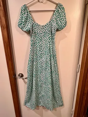 NWOT Kookai Green and White Cheetah Printed Maxi Dress - Size 4 thumbnail 5