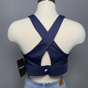 Fabletics Oasis Twist Sports Bra Sz XL Navy Activewear Medium Impact Stretch NWT thumbnail 2