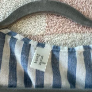 ZARA Blue and White Striped Two-Piece Set thumbnail 4