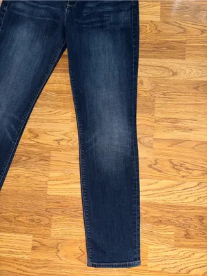 Lucky Brand Jeans Lolita Skinny Leg Women’s Size 14 Waist 32 L30 Dark Wash Denim thumbnail 5