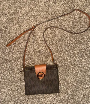Crossbody Michael Kors Purse Brown thumbnail 1