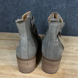 Lucky Brand Loreniah Grey Suede Buckle Moto Ankle Boots 7.5 M LK-LORENIAH thumbnail 3