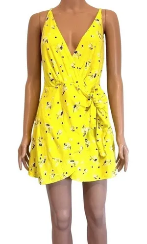 Free People Tango at Night 10 faux wrap tie flap front romper SH 3099 thumbnail 1