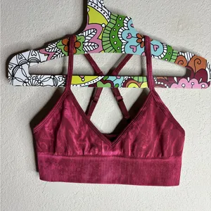 Lululemon Ebb To Street Bra A/B Cup Wash Stone Wash Chianti size 6 thumbnail 2