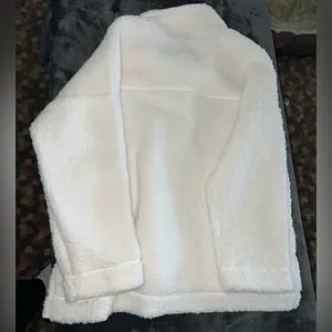 Aerie Oversized Cloud Sherpa Quarter Snap Pullover Size Medium New with tag thumbnail 9