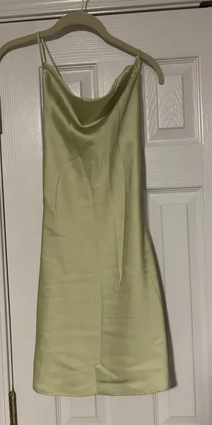 Green Abercrombie Slip Midi Dress thumbnail 1
