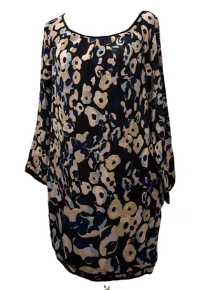 Diane von Furstenberg Silk/Lycra Abstract Print Dress Size 8 thumbnail 2