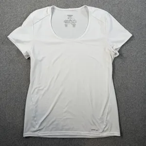 Patagonia Capilene Silkweight Baselayer T-Shirt Women's Medium White thumbnail 1