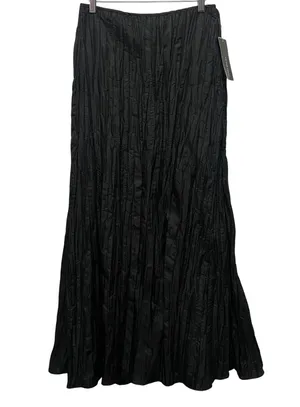 Victor Costa Black Maxi Women Skirt Medium Grunge Witchy Witchycore Fairy Whimsy thumbnail 1