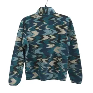Patagonia Synchilla Fleece Women's Adult Small Trout Tales Elwha Blue Mock Neck thumbnail 11