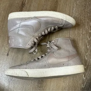 Nike‎ Blazer Mid Metallic Purple Snakeskin Sneakers 9 thumbnail 2