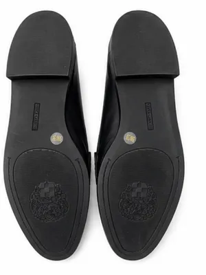Vince Camuto Calie Black Leather Woven Penny Loafers Size 8 thumbnail 5