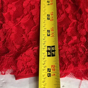 Salon Studio 2pc tank and long sleeve lace button up set red XL floral feminine thumbnail 11