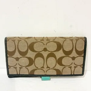 Coach Vintage Signature C‎ Brown Checkbook Holder Leather Lined thumbnail 5