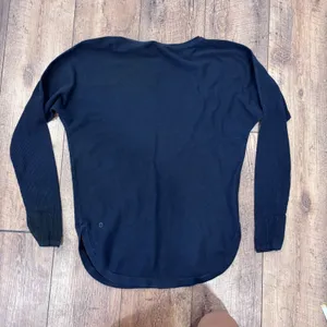 Lululemon Take It All In Cotton-Blend Ribbed Knit Sweater Black Women's Size 4 thumbnail 4