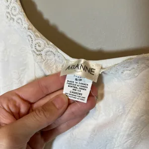 Arianne Lingerie White Floral Jacquard Lace Trim Corset Cami Top Small Canada thumbnail 6