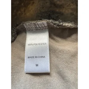 Koolaburra‎ by UGG Plaid Fleece Pullover Quarter Zip Jacket Women's Medium Tan thumbnail 4