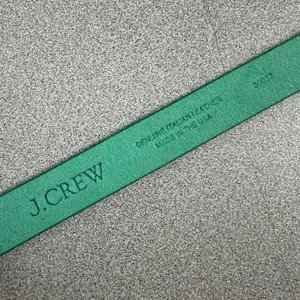 J.Crew Belt Womens Small Green Genuine Italian Leather Gold Buckle 30037 thumbnail 7