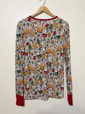 Little Sleepies Women’s Holiday Treats Pajama Top Size Small Bamboo Christmas thumbnail 5