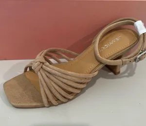 Women's Tan Suede Strappy Sandals Size 6 by Lisa Vicky thumbnail 1