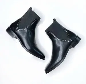 ZARA Black Chelsea Boots Size 7.5 thumbnail 1
