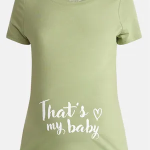 Time and Tru Women’s Maternity Graphic Tee with Short Sleeves thumbnail 10