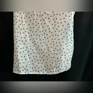 aerie Women’s White & Brown High Low Star Tank Top Sleeveless Blouse SZ MD NWT thumbnail 9