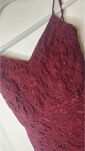 Blue Blush Dress Lace thumbnail 2