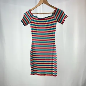 NEW Superdown Trisha Mini Dress in Rainbow Size Small‎ thumbnail 6