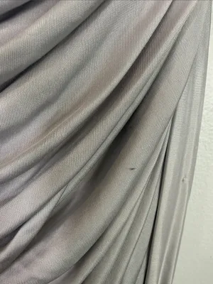 Gauge 81 women’s gray Talsi plunge neck draped strapless mini dress size small thumbnail 8