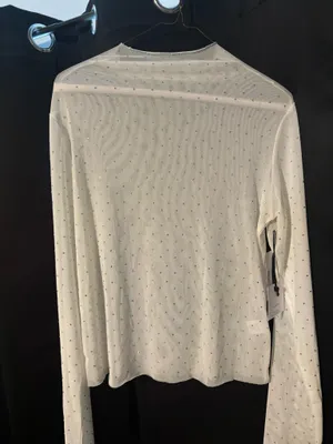 Sheer White Top Size XL thumbnail 1