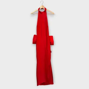 House of CB 'Ilaria' Red Bow Halter Dress from Size Small thumbnail 9