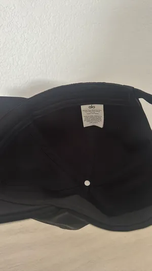 ALO Satin Off-Duty Cap - Black thumbnail 4