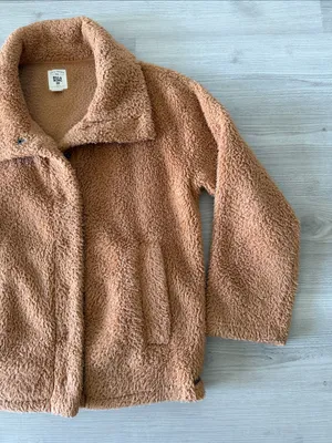 Billabong Cozy Teddy Jacket - Tan Faux Sherpa thumbnail 2