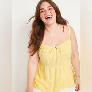 NWT OLD NAVY Lychee Yellow Tank Top Size 3X thumbnail 3