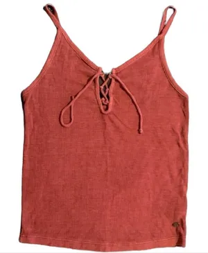 American Eagle ✨ Mauve Soft Lace Up Tank Top✨ thumbnail 1
