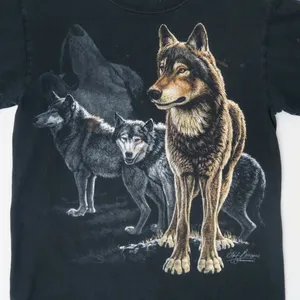 Anvil Vintage 90s Wolf Pack Nature Shirt thumbnail 4